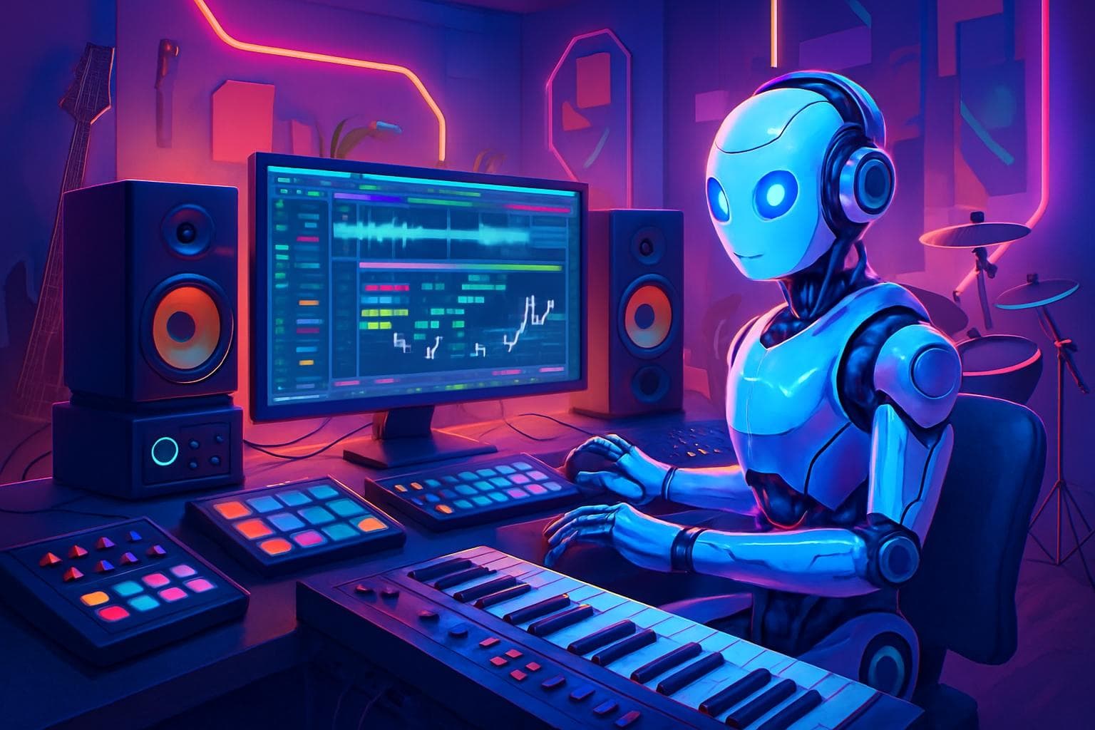 AI ứng dụng trong sáng tạo âm nhạc